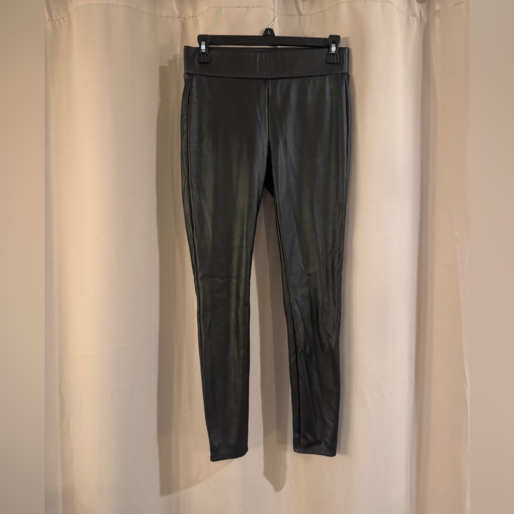 Loft Sleek Black Faux Leather Leggings